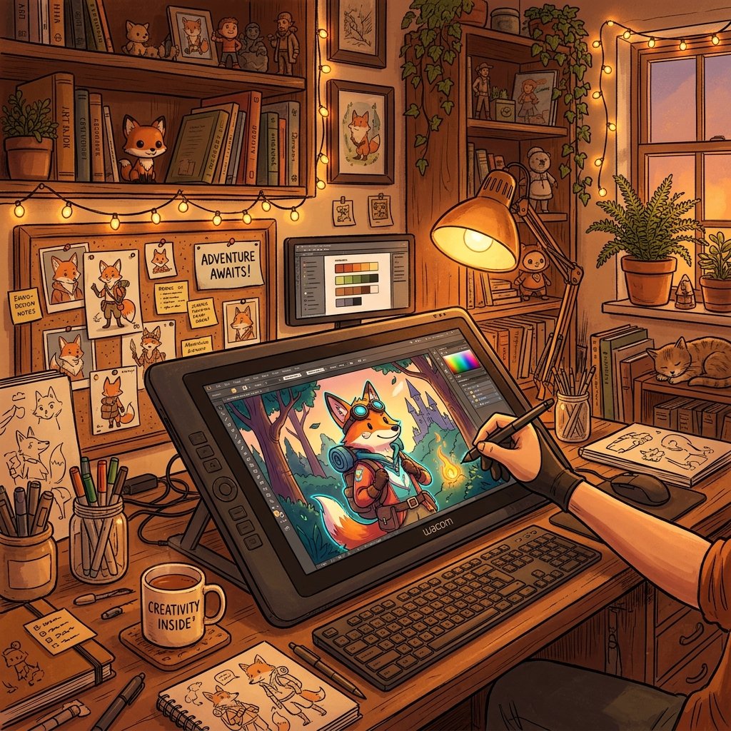 Por qué la ilustración de autor supera al arte plano generado por inteligencia artificial